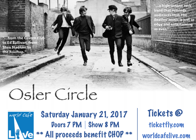 Osler Circle at World Cafe Live: Benefit