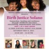 Birth Justice Solano Event Flyer