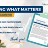 GRC Seeing What Matters Form Reminder Graphic: GRC &amp; COOP Participants, Please Populate the Survey Linkedin in this Article