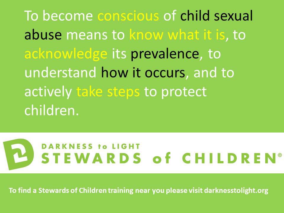 Darkness to Light Stewards of Children Training in SD