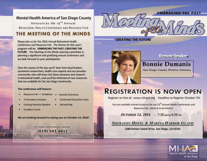 19th Annual Meeting of the Minds Behavorial Health Conference &amp; Resource Fair