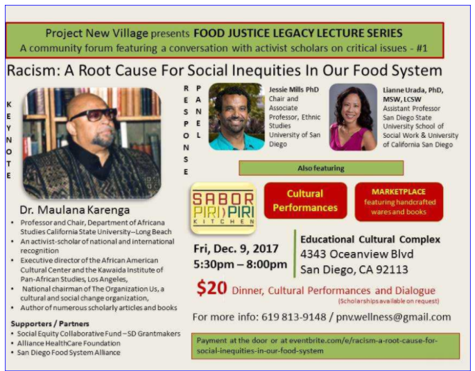 Project New Village host Food Justice Legacy Lecture Series