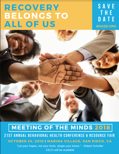 Meeting of the Minds 2018: 21st Annual Behavioral Health Conference &amp; Resource Fair