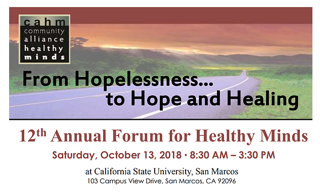 From Hopelessness ~ To Hope and Healing (Community Alliance for Healthy Minds)