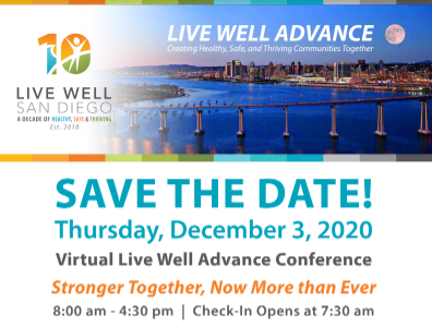 Virtual Live Well Advance Conference - Save the Date!