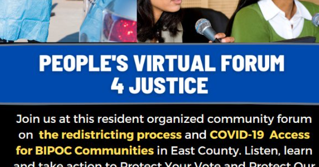 People's Virtual Forum for Justice (East County Justice Coalition)