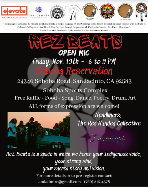 Rez Beats Open Mic on Soboba Reservation