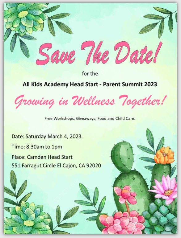 All Kids Academy Head Start - Parent Summit 2023