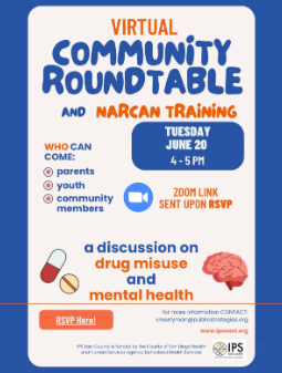 Virtual Community Roundtable and Narcan Training (Institute for Public Strategies)
