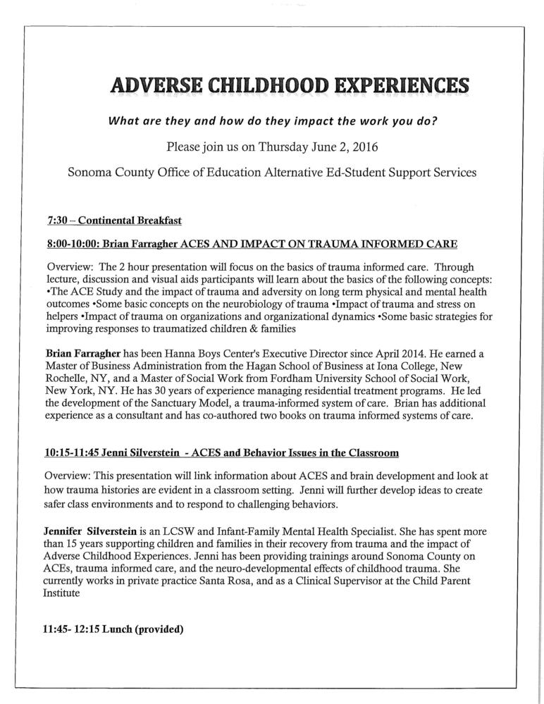 Adverse Childhood Experiences - What Are They and How Do They Impact the Work You Do?