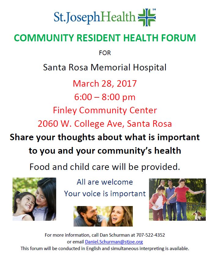St. Joseph Health Community Resident Health Forum