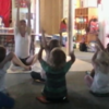 Little Yogi's: Here is a snapshot from my classroom of us doing our yoga practice.
