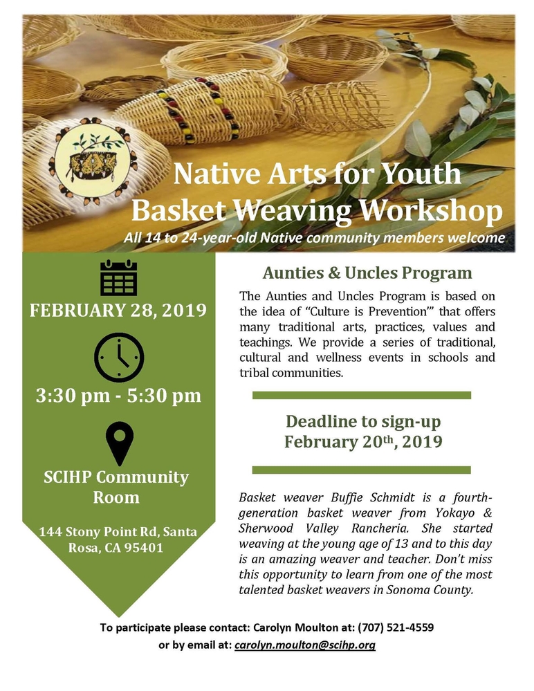Native Arts for Youth: Basket Weaving Workshop