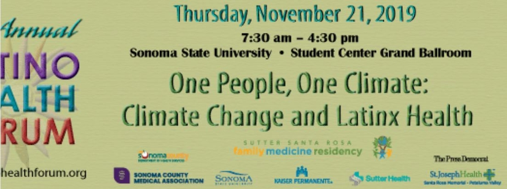 NEW DATE: November 21st: Latino Health Forum: One People, One Climate