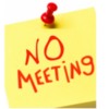 April meeting canceled